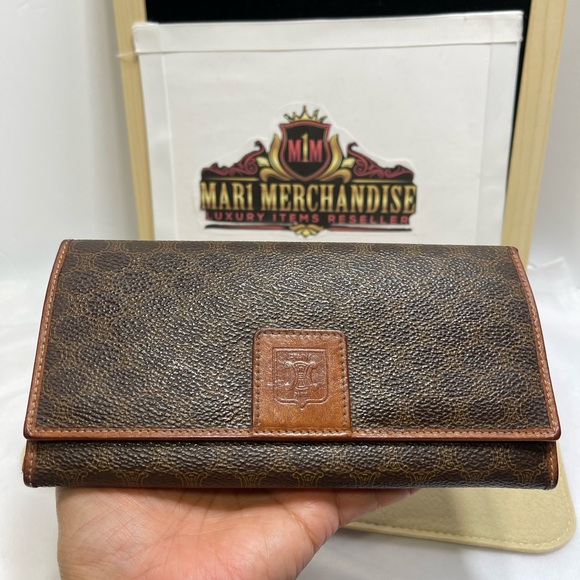 Celine Triomphe Long Wallet, Vintage. - Picture 5 of 15